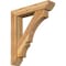 Ekena Millwork Balboa Slat Rough Sawn Bracket w/ Offset Brace, Western Red Cedar, 6"W x 28"D x 32"H BKT0604X28X32BOA06RWR - alternate 1